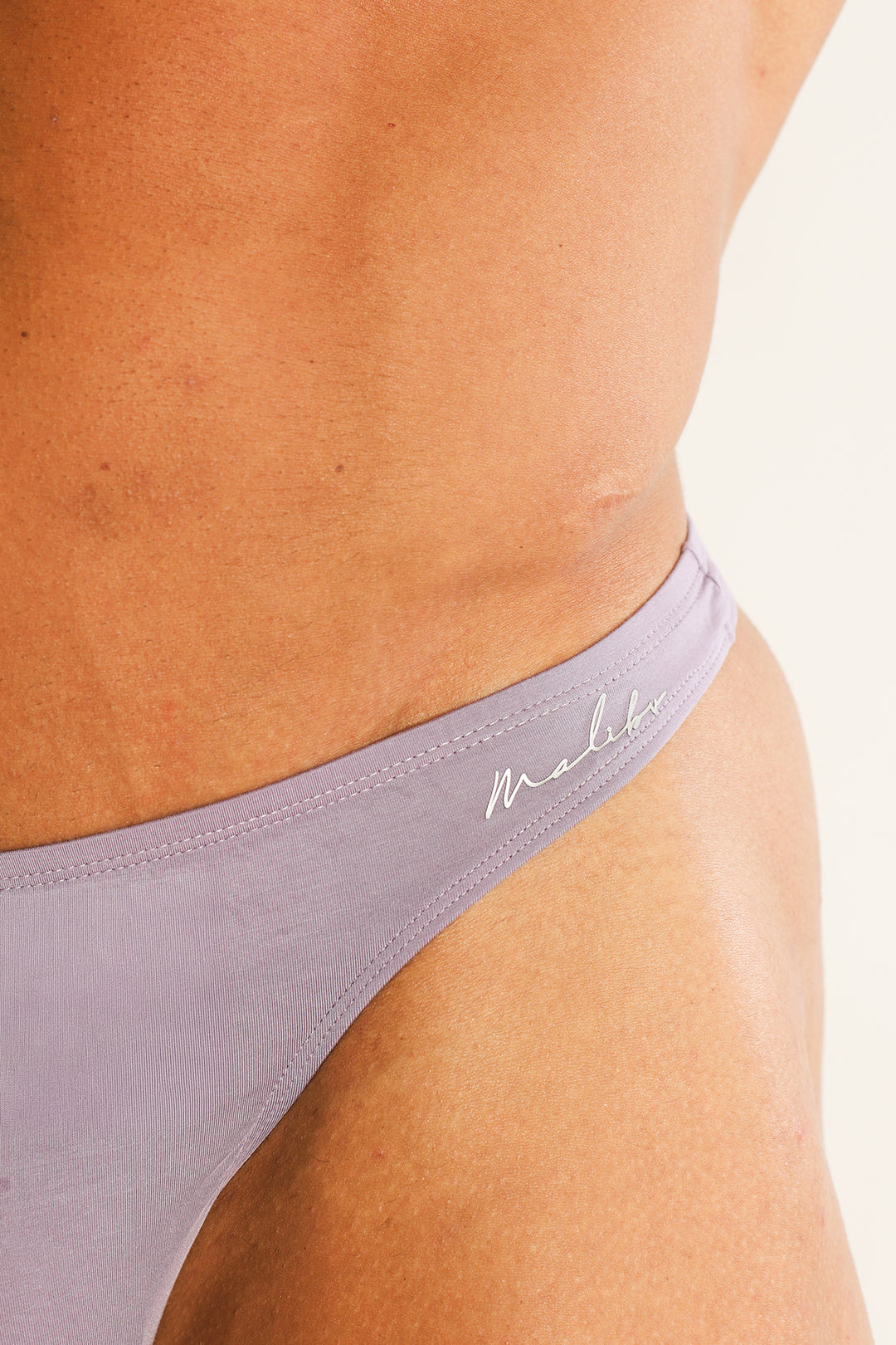 Soft Comfy Scrunch-Butt Thong - Dusty Lavendar