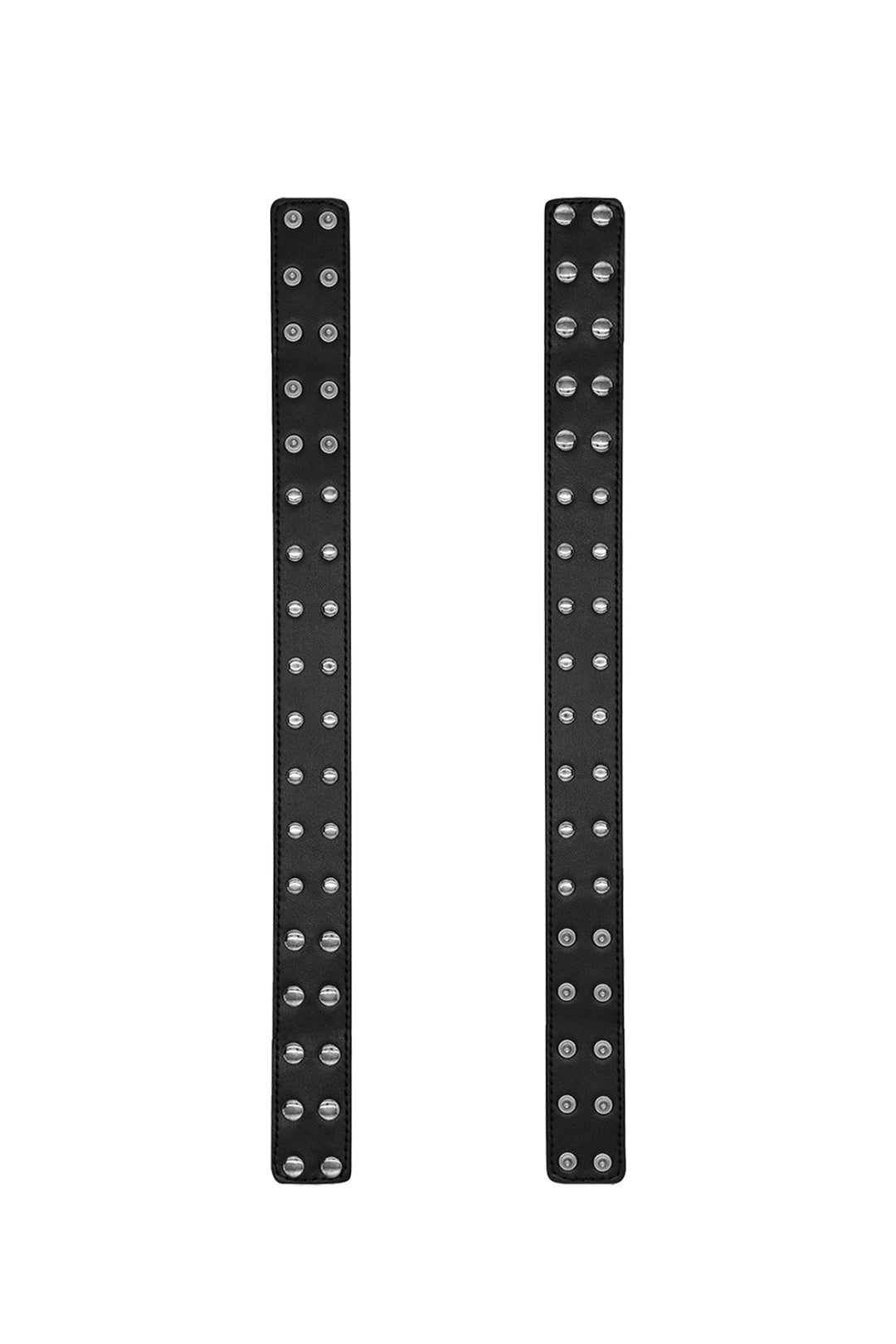 Vegan Leather Studded Arm Bands - Black