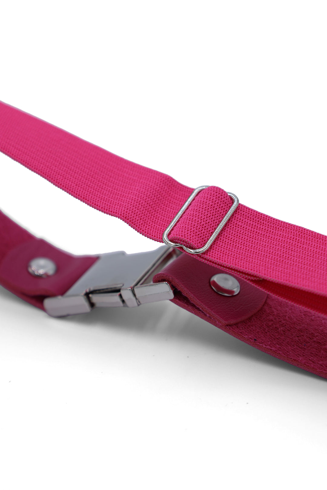Vegan Leather Snap Buckle Leg Bands - Pink
